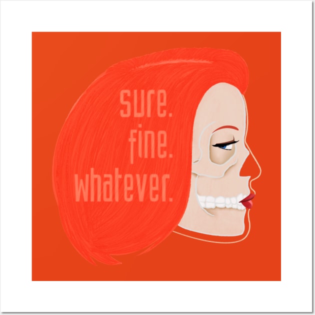 Sure Scully Wall Art by Meowlentine